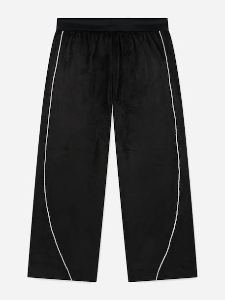 Jogging en velours Black+Bleu ciel 2 - vertbaudet enfant 
