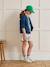 Gilet fille en molleton - coton biologique Amande+Cerise+Marine+Vert anglais 13 - vertbaudet enfant 
