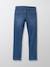 Jean coupe slim garçon Bleu moyen uni+Gris clair uni 2 - vertbaudet enfant 