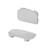 Ensemble de Coussins Kinderkraft ENOCK pour Chaise Haute avec Fixation Autoagrippante, Soutien Confortable et Entretien Facile Gris+Noir 1 - vertbaudet enfant 
