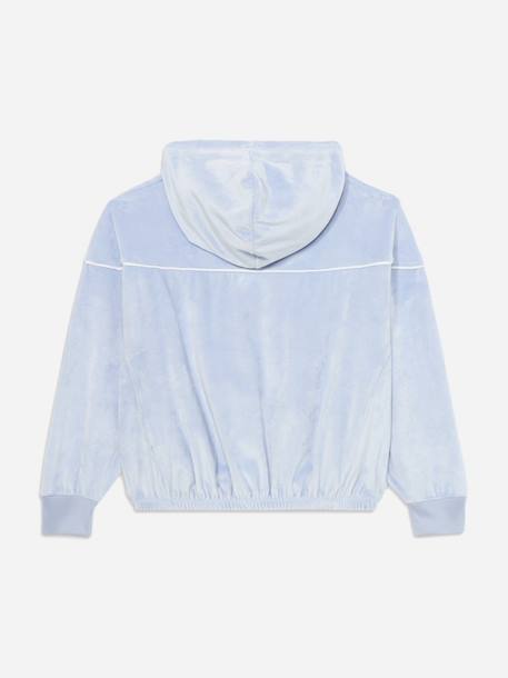 Sweat en velours Bleu ciel 2 - vertbaudet enfant 