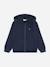 Sweat zippé à capuche Bleu+Noir 1 - vertbaudet enfant 