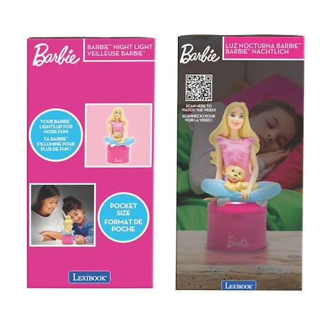 Veilleuse barbie en 3d avec variation de couleurs Rose 5 - vertbaudet enfant 