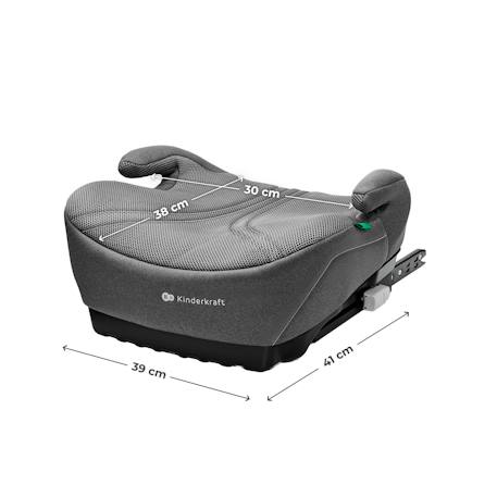 Réhausseur Auto Kinderkraft I-BOOST 2 PRO I-SIZE avec ISOFIX, AIR FLOW, Accoudoirs Ergonomiques et Assise Large Gris+Noir+Rose+Vert 6 - vertbaudet enfant 