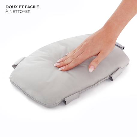 Ensemble de Coussins Kinderkraft ENOCK pour Chaise Haute avec Fixation Autoagrippante, Soutien Confortable et Entretien Facile Gris+Noir 3 - vertbaudet enfant 