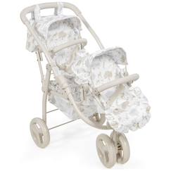Jouet-Poupons et poupées-Poupons et accessoires-Poussette double pour poupées nara