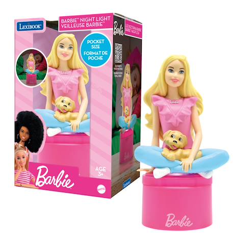 Veilleuse barbie en 3d avec variation de couleurs Rose 1 - vertbaudet enfant 