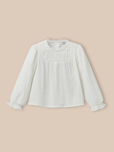 Fille-Chemise trousseau  gaze de coton