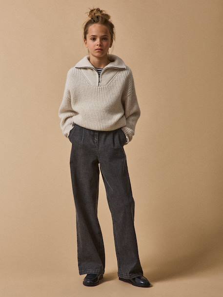 Pull camionneur fille Ecru chine 4 - vertbaudet enfant 