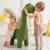 Grande peluche siège d’appoint dinosaure Green olive 2 - vertbaudet enfant 