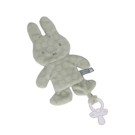 Doudou attache tétine  miffy - flower Vert 1 - vertbaudet enfant 