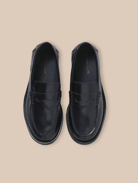 Mocassins en cuir garçon Encre 3 - vertbaudet enfant 