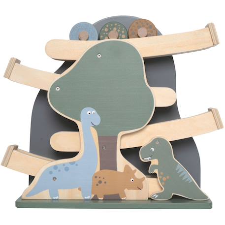 Circuit à œufs dino Gris, vert, beige 1 - vertbaudet enfant 