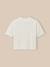 T-shirt fille - coton biologique Ecru 2 - vertbaudet enfant 