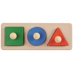 Jouet-Jeux éducatifs-Puzzles-Puzzle à encastrer montessori (3 pièces)