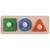 Puzzle à encastrer montessori (3 pièces) Vert, bleu, rouge 1 - vertbaudet enfant 