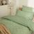 Parure de lit enfant imprimée en percale de coton, taies carrées, cueillette Vert 6 - vertbaudet enfant 