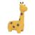 Grande peluche siège d’appoint girafe Yelow 1 - vertbaudet enfant 