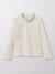 T-shirt en coton bio - collection junior Ecru 1 - vertbaudet enfant 