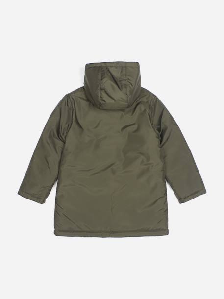 Parka reversible Kaki / ecru+Marine / ecru+Noir / ecru 4 - vertbaudet enfant 