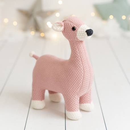 Peluche cerf mini en coton Pink 3 - vertbaudet enfant 