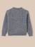 Pull en laine et mohair fille Gris chine clair 2 - vertbaudet enfant 