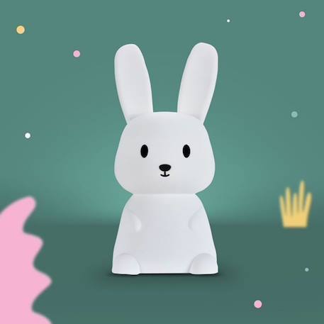 Grande veilleuse lapin l blanche Blanc 6 - vertbaudet enfant 