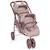 Poussette double pour poupées cherry fleurs Mauve 1 - vertbaudet enfant 