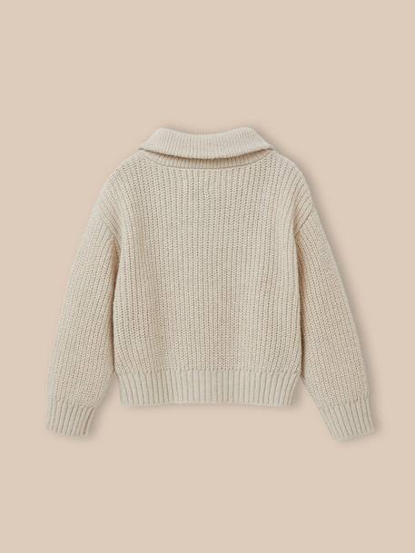 Pull camionneur fille Ecru chine 2 - vertbaudet enfant 