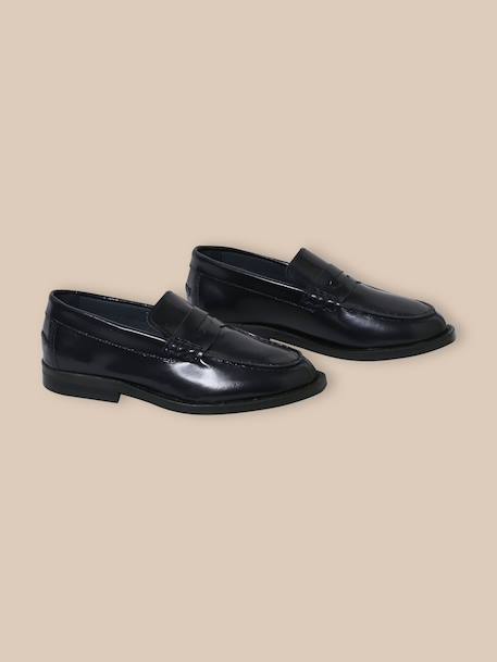 Mocassins en cuir garçon Encre 1 - vertbaudet enfant 