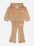 Ensemble en velours Beige+Rose 1 - vertbaudet enfant 