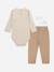 Ensemble trois pièces Beige+Madder root 2 - vertbaudet enfant 
