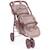 Poussette double pour poupées cherry fleurs Mauve 2 - vertbaudet enfant 
