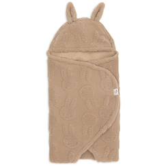 Linge de maison et décoration-Linge de lit bébé-Couverture nomade miffy jacquard teddy biscuit