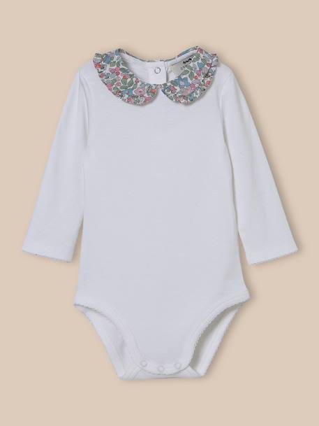 Body col en tissu liberty - coton biologique Liberty besty berry 1 - vertbaudet enfant 