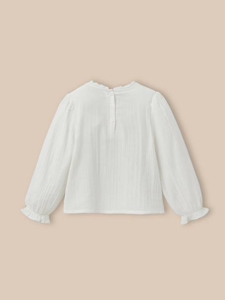 Chemise trousseau  gaze de coton Ecru 2 - vertbaudet enfant 