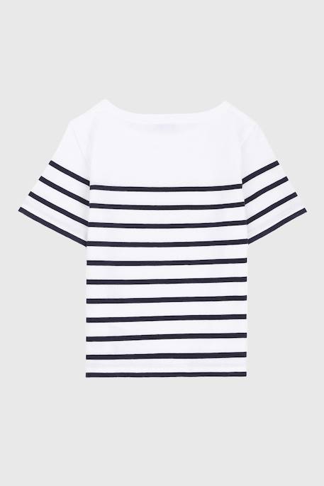 Marinière en coton etel enfant Blanc/navire 3 - vertbaudet enfant 