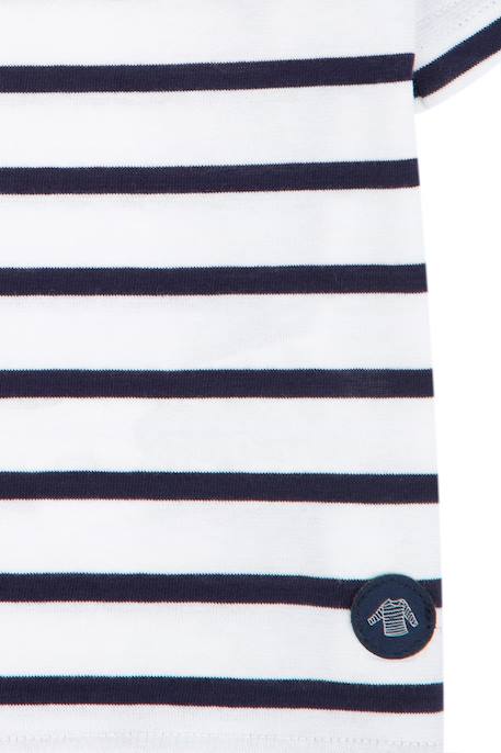 Marinière en coton etel enfant Blanc/navire 2 - vertbaudet enfant 