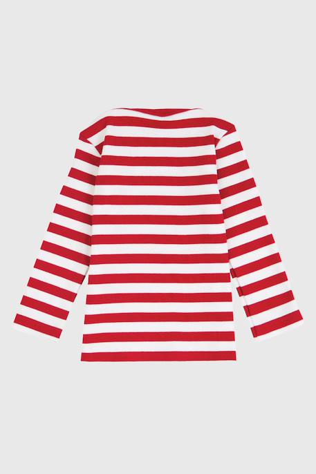 Marinière en coton tregunc enfant Braise/blanc 3 - vertbaudet enfant 