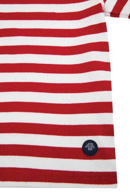 Marinière en coton tregunc enfant Braise/blanc 2 - vertbaudet enfant 