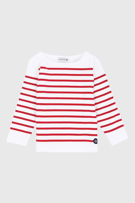 Marinière col bateau en coton amiral enfant Blanc/braise+Blanc/navire+Navire/blanc+Navire/braise 1 - vertbaudet enfant 