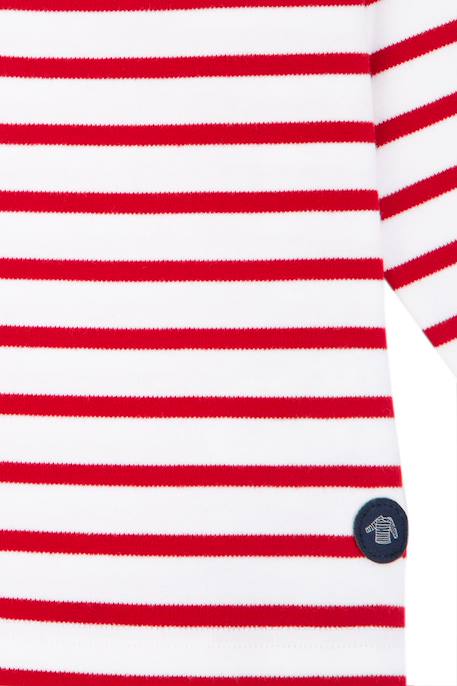 Marinière en coton loctudy enfant Blanc/braise+Blanc/etoile+Blanc/navire+Navire/blanc 2 - vertbaudet enfant 