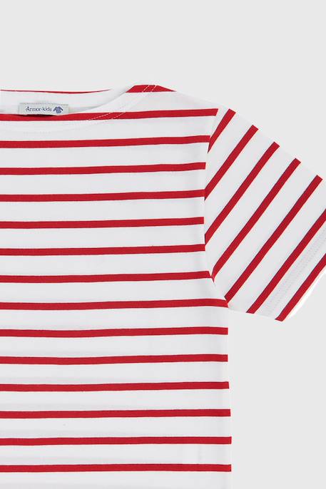 Marinière enfant en coton léger Blanc/braise+Blanc/etoile+Blanc/navire+Navire/blanc 2 - vertbaudet enfant 