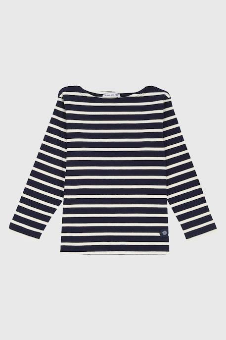 Marinière en coton loctudy enfant Blanc/braise+Blanc/etoile+Blanc/navire+Navire/blanc+Navire/nature 12 - vertbaudet enfant 