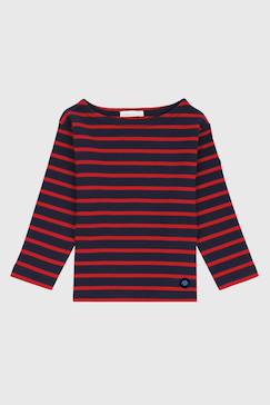 Garçon-T-shirt, polo, sous-pull-T-shirt-Marinière en coton loctudy enfant