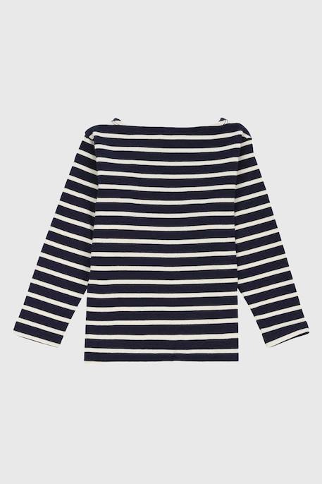 Marinière en coton loctudy enfant Blanc/braise+Blanc/etoile+Blanc/navire+Navire/blanc+Navire/nature 14 - vertbaudet enfant 