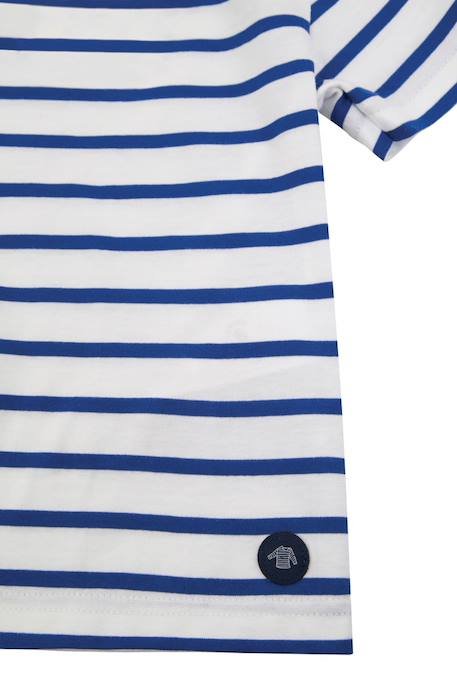 Marinière enfant en coton léger Blanc/braise+Blanc/etoile+Blanc/navire+Navire/blanc 4 - vertbaudet enfant 