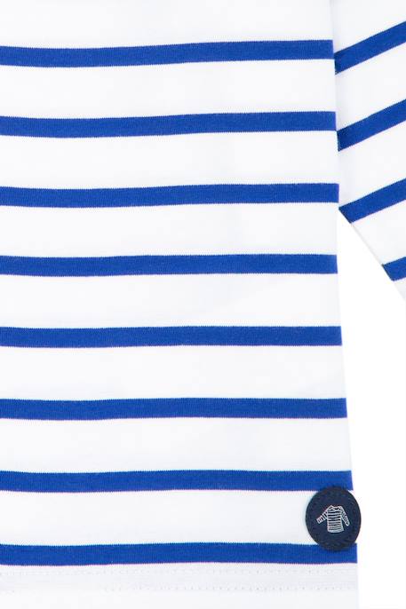 Marinière en coton beg meil enfant Blanc/etoile+Blanc/navire+Navire/blanc 2 - vertbaudet enfant 