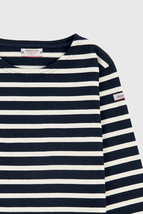Marinière en coton équitable erwann enfant Rich navy/nature 2 - vertbaudet enfant 