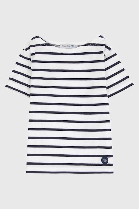 Marinière enfant en coton léger Blanc/braise+Blanc/etoile+Blanc/navire+Navire/blanc 6 - vertbaudet enfant 